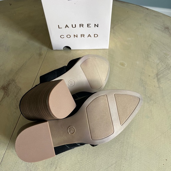 Womens Lauren Conrad Rowann Black Mules SZ US 6.5 - Picture 3 of 5